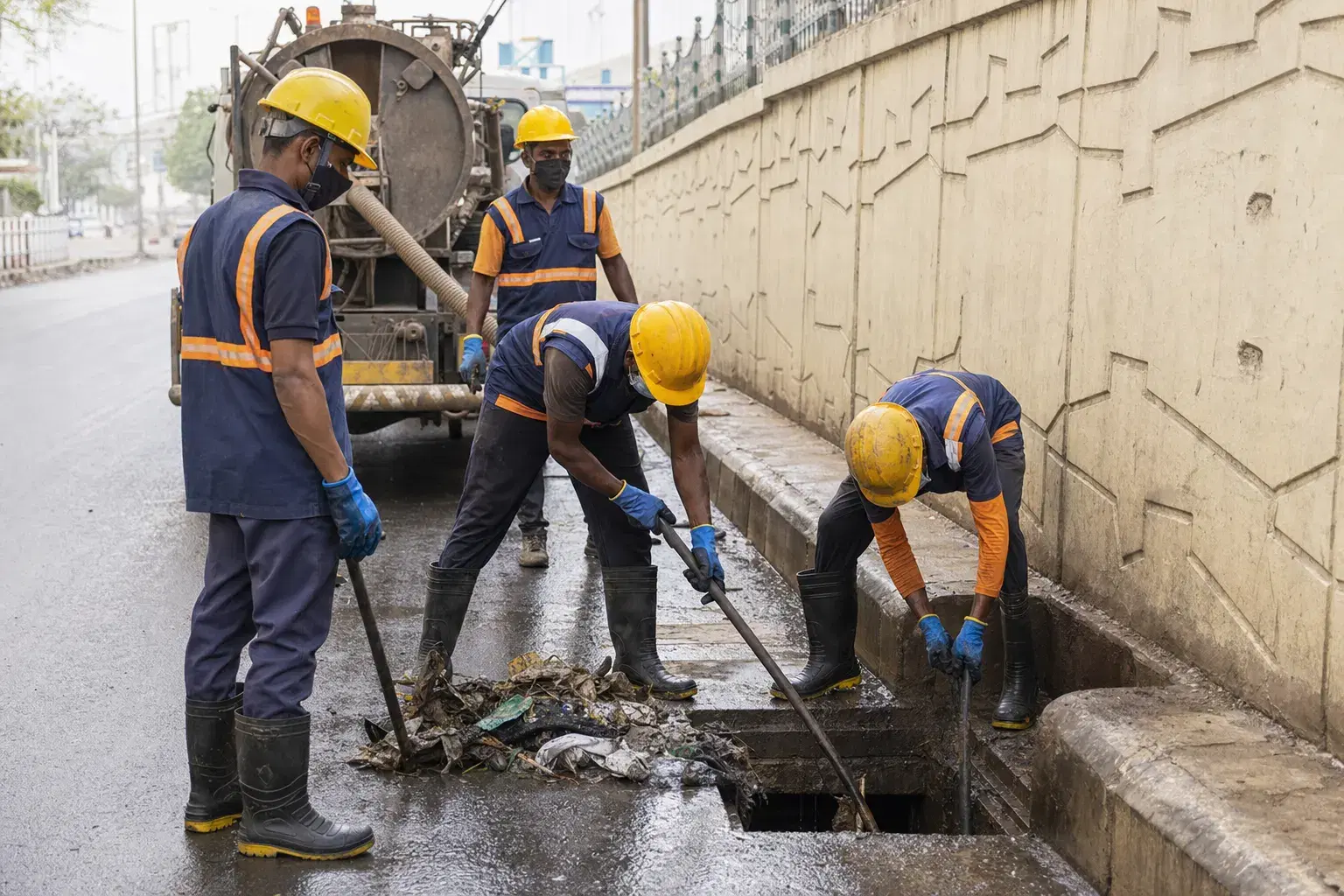 VSPF sewage and drainage maintenance program — paid drain cleaning jobs with Vardaan Singh Pawar Foundation