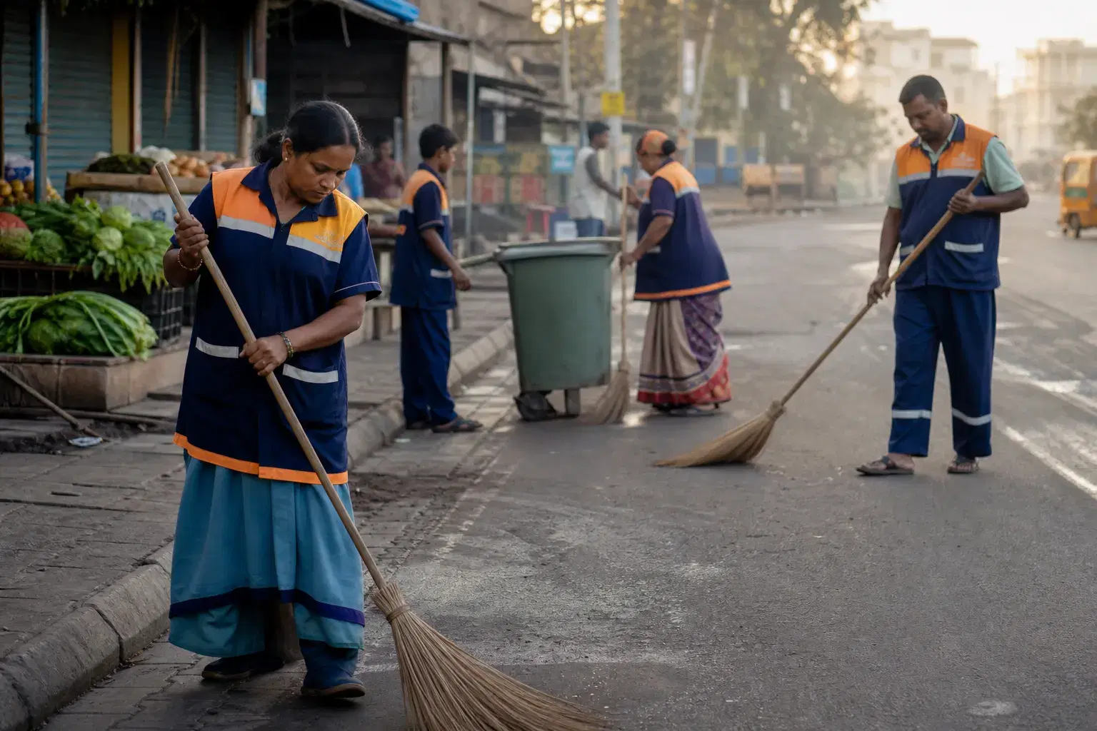 VSPF road and street cleaning program — paid municipal sanitation jobs with Vardaan Singh Pawar Foundation