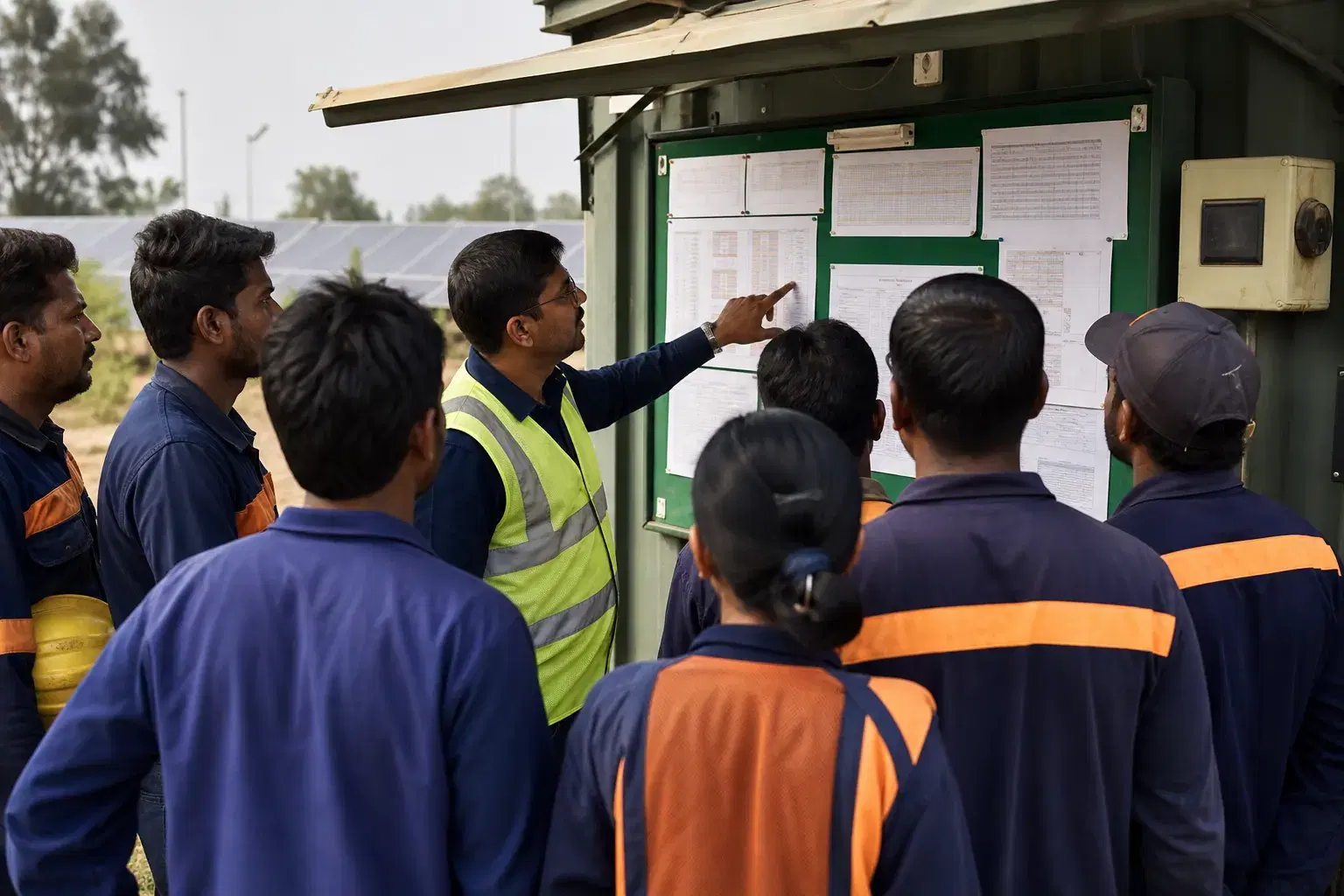 How to join VSPF — workers meeting a field coordinator for green job placement with Vardaan Singh Pawar Foundation